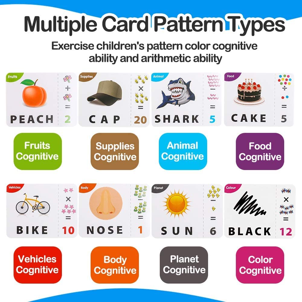 PATPAT Spelling Games for Kids,Brain Games for Kids with Flash Cards,2 in 1 Matching Letter Number Games for Boys and Girls Sight Words Recognition Kindergarten Teaching Tools Preschool 3-8 Mazarine PATPAT Spelling Games for Kids,Brain Games for Kids with Flash Cards,2 in 1 Matching Letter Number Games for Boys and Girls Sight Words Recognition Kindergarten Teaching Tools Preschool 3-8 Mazarine